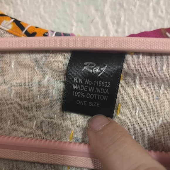 Raj Vibrant Multi Color Kimono or Duster w/Pockets - Picture 5 of 8